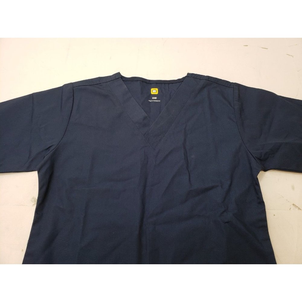 Wonderwink Womens Scrub Top Premium Stretch Short Sleeve Blue Size XXS NWT - Picture 2 of 9